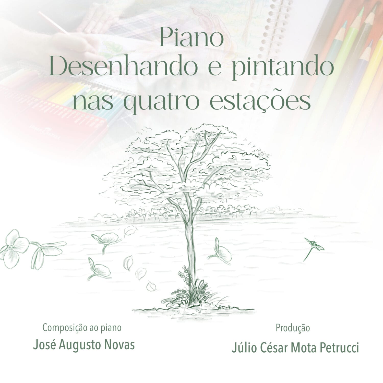Capa de Desenhando e pintando nas quatro estações