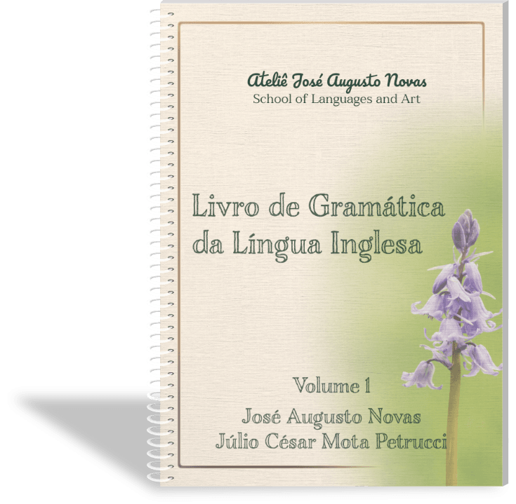 Capa: Livro do Curso de gramática da língua inglesa – Volume 1