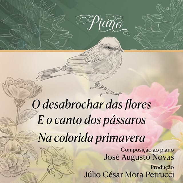 Capa de O desabrochar das flores E o canto dos pássaros Na colorida primavera