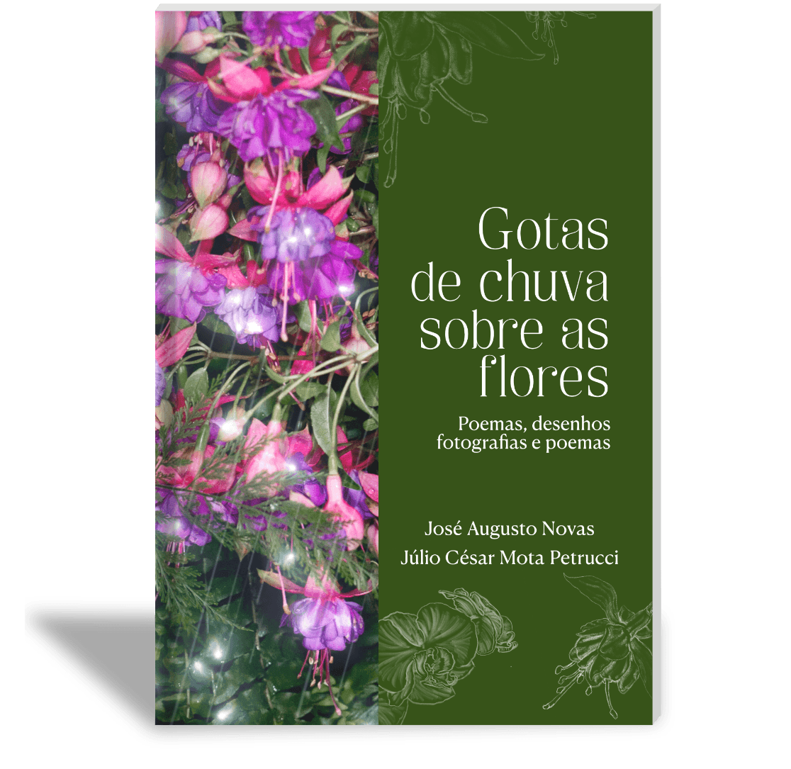 Capa: Gotas de chuva sobre as flores