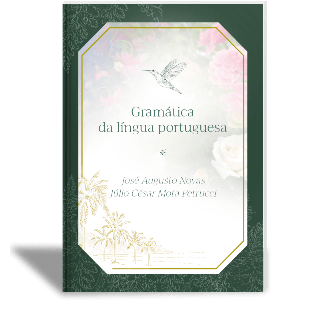 Capa: Livro de gramática da língua portuguesa